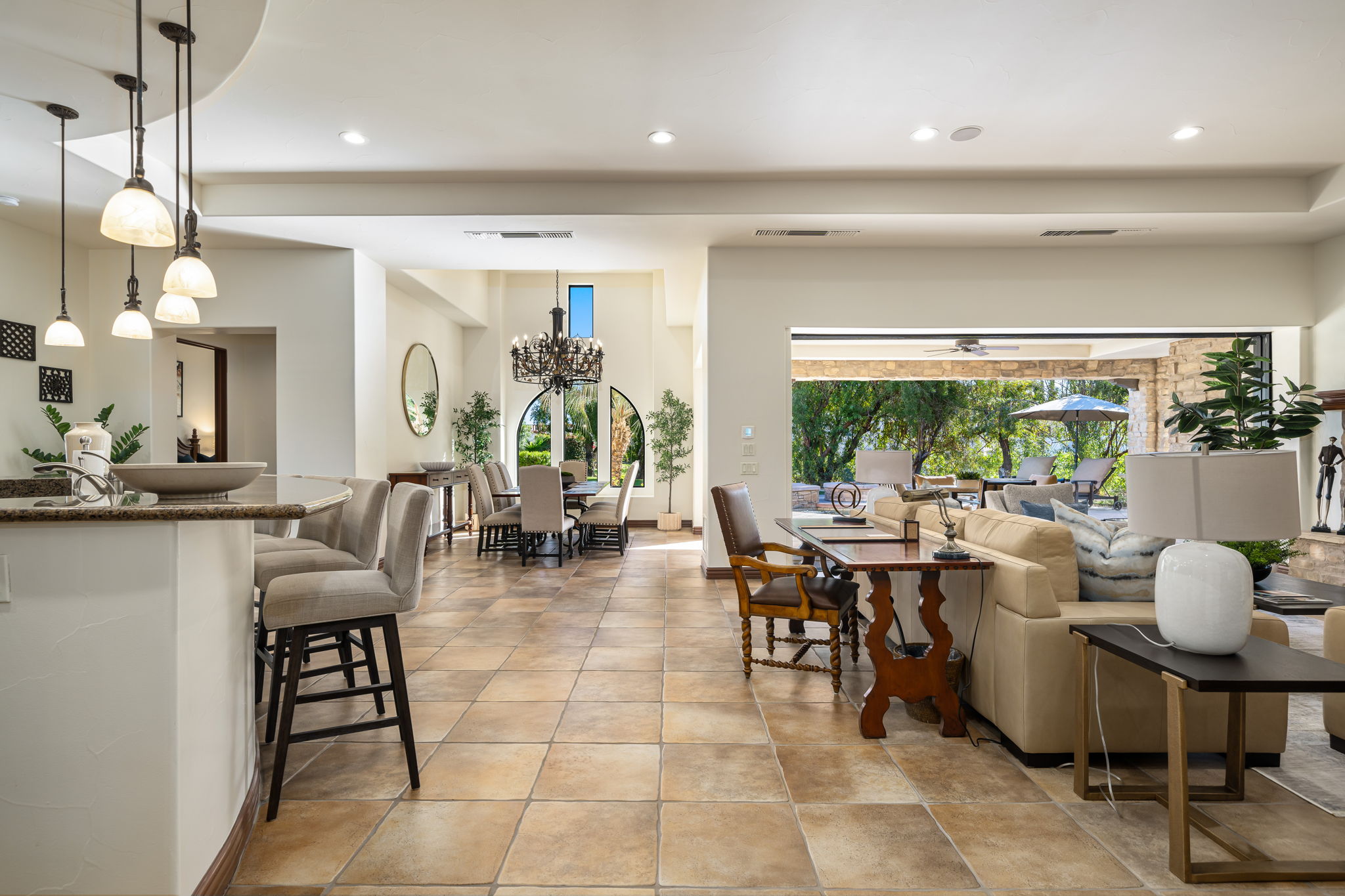 PGA West Villa 31 Living and Kitchen