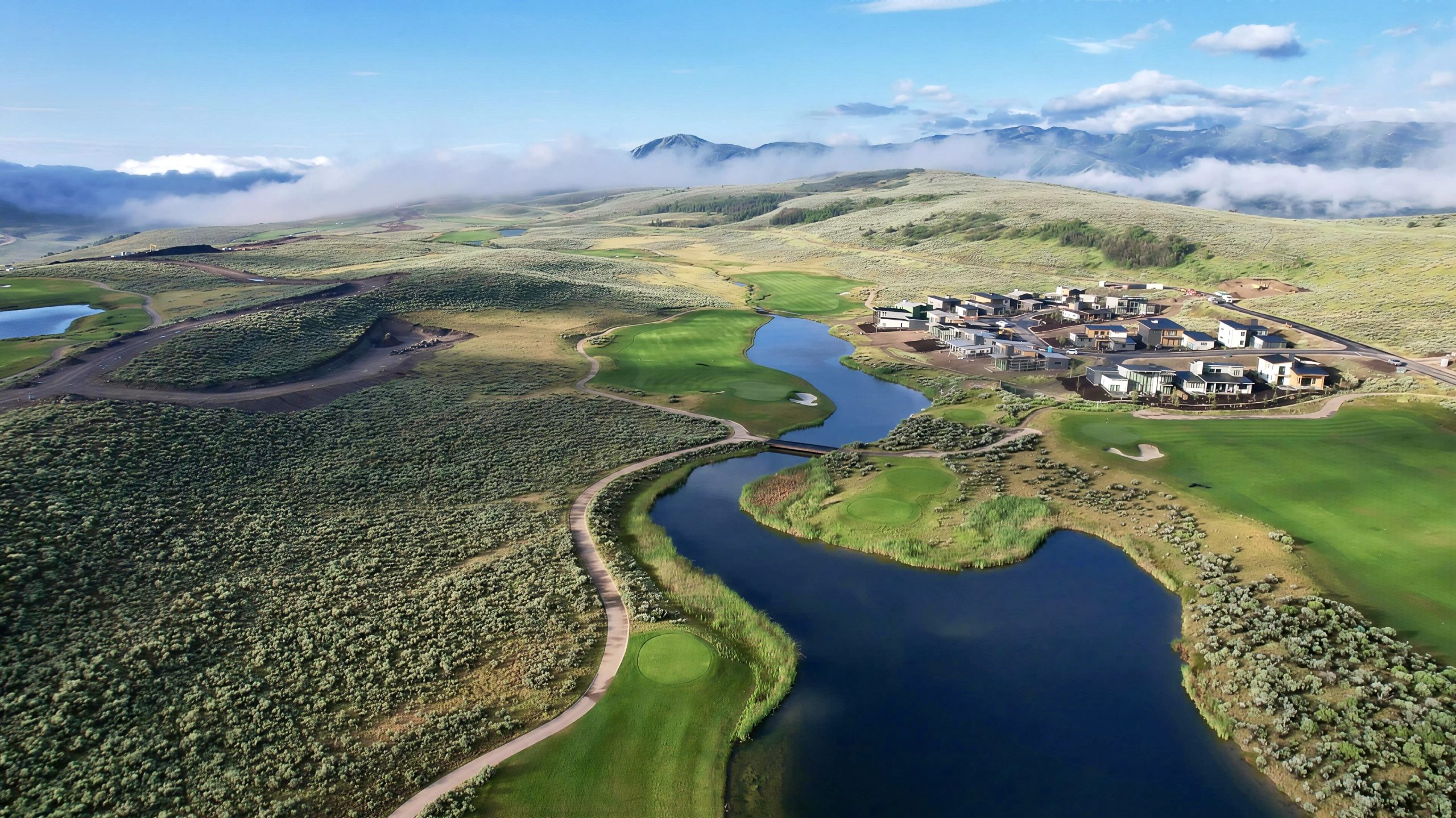 Promontory - Park City, Utah Aerial View of Mountains and Golf
