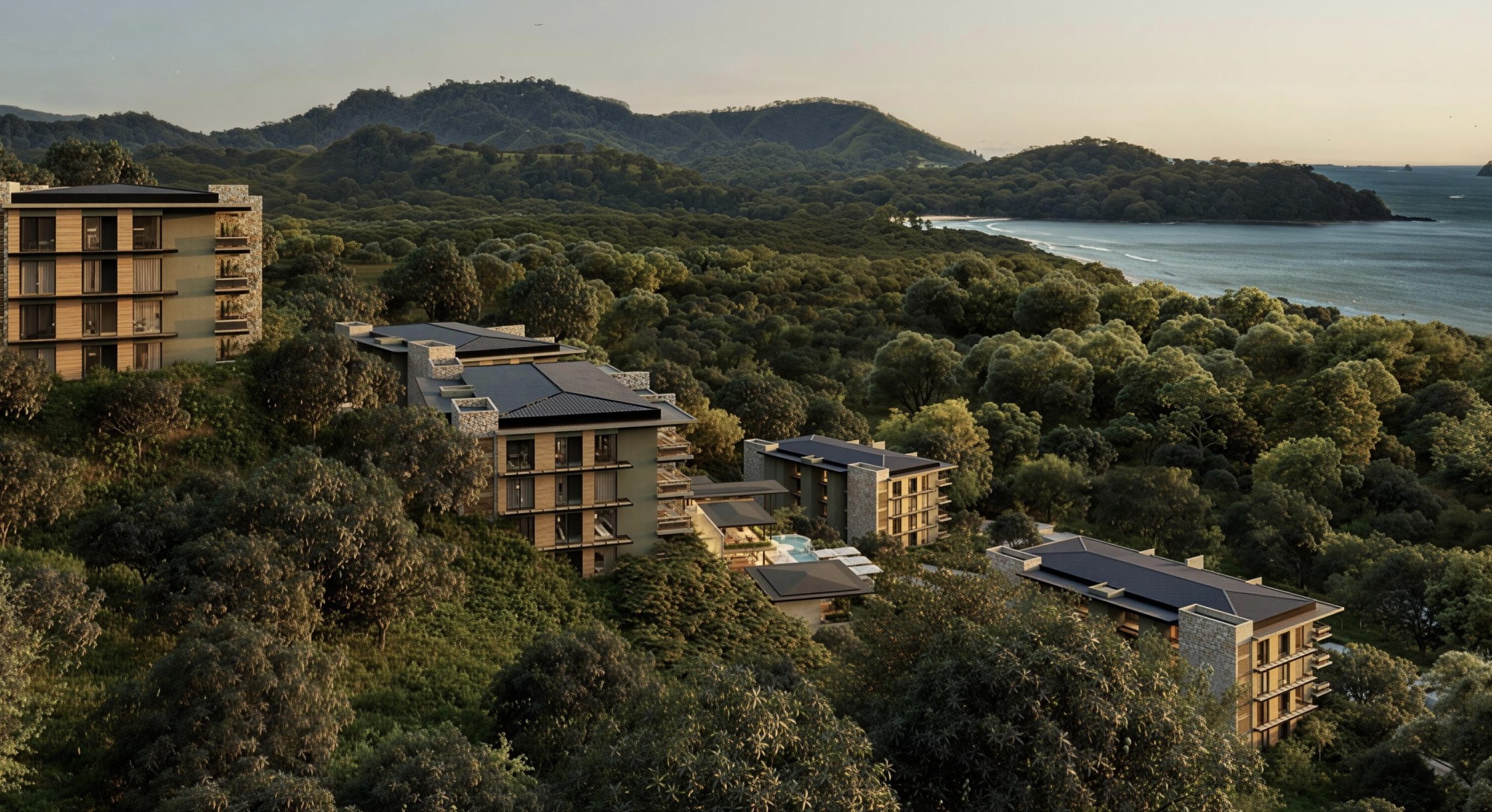 Bahia Papagayo Costa Rica Aerial 2